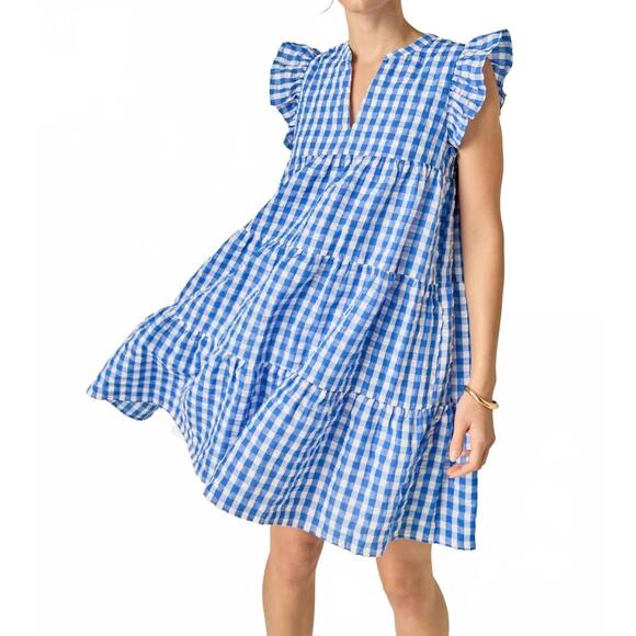 ENGLISH FACTORY Dresses & Skirts - NEW ENGLISH FACTORY printed babydoll dress in blue